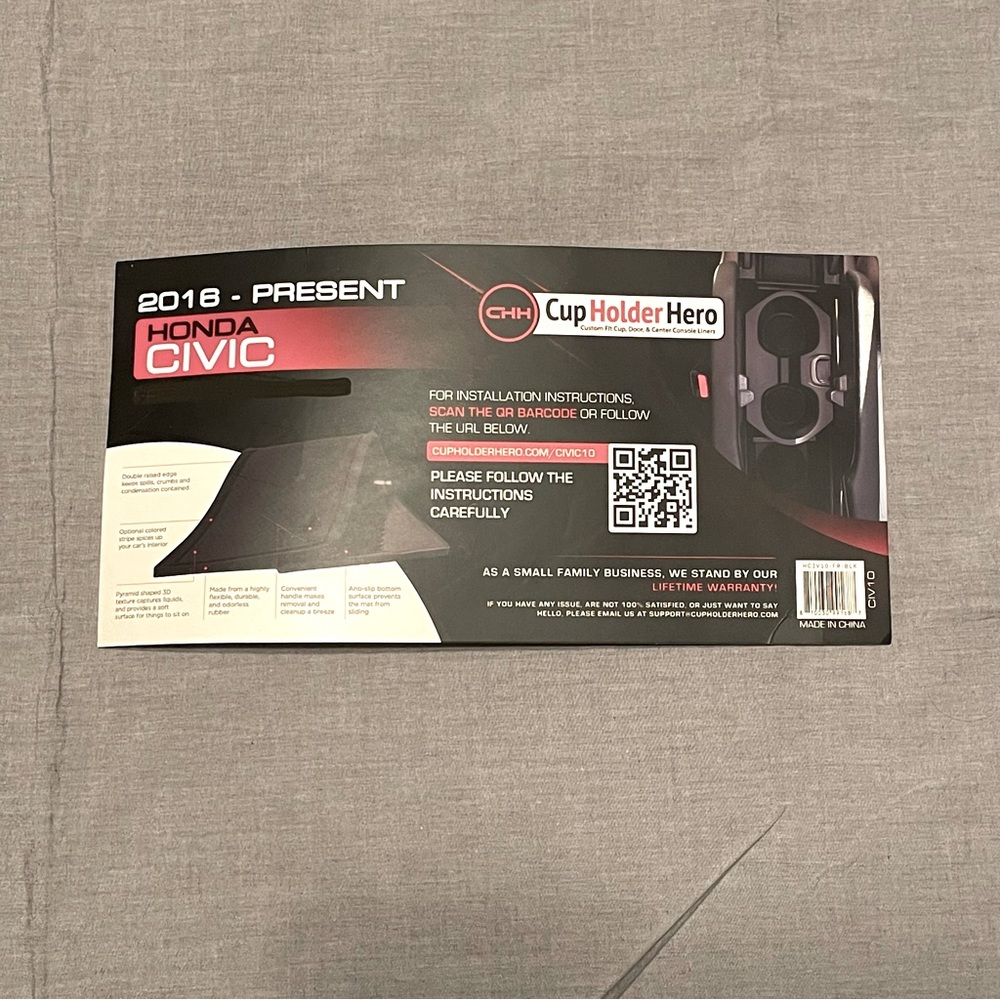CupHolderHero Honda Civic Hatchback 2016-2021 Premium Custom Interior Non Slip